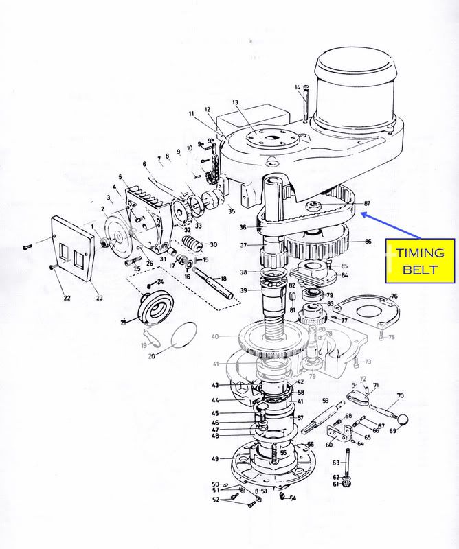 Knocking noise on 2 hp bridgport